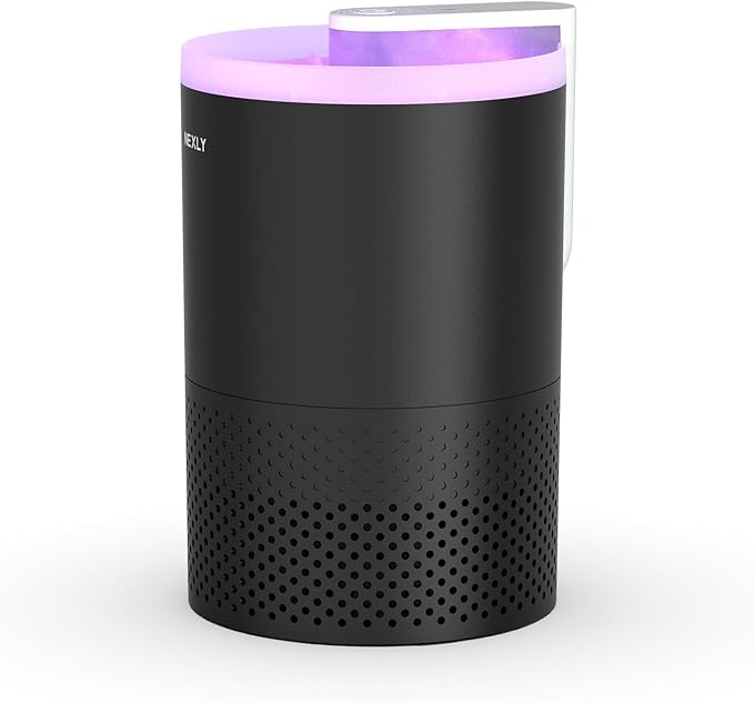 NEXLY MK029 Bug Zapper Trap Indoor in Home Mosquito Zapper Mosquito Killer Fruit Fly Traps Lamp Flying Insects Zappers House Energy Conservation UVA Zapper for Bedroom Livingroom Kitchen Basement
