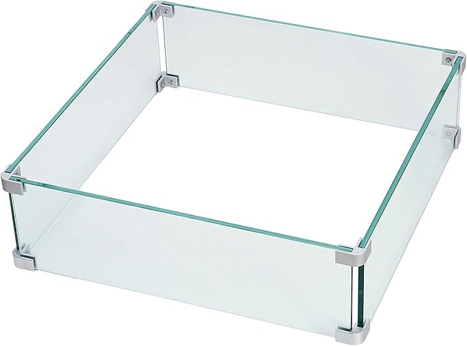 Oakland Living Black Aluminum Patio Fire Table Set with Four Deep Seating Loveseats with Cushions with Blue Cushions