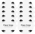 Flea Trap Sticky Pads Refills, 10 Pack 7.1 Inch Round Replacement Glue Boards Refill Discs for Most Flea Light Trap for Inside Your Home, Non-Toxic Family Pet Safe Sticky Board for Indoor Bed Bug Lamp