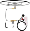 Stanbroil LP Propane Gas Fire Pit Stainless Steel Burner Ring Installation Kit, 24-inch