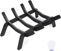 1MORE Fireplace Grates 14 Inch - Heavy Duty Steel Fireplace Rack | Fireplace Log Holder for Indoor | Small Fire Place Grate| Fireplace Racks for Inside Fireplace| Firewood Grate| Wood Stove Grate