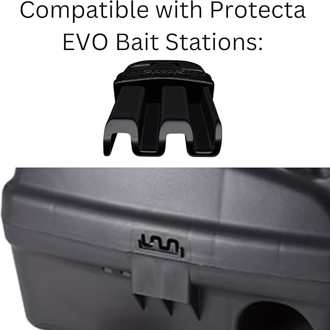 Key for ProTecta EVO Bait Stations - Rat Bait Station Key Compatible with Protecta EVO, Express, Ambush and Circuit Bait Station - Comes with Robby’s Cloud Keychain (4 Pack)
