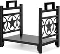 INNO STAGE Firewood Log Rack, Iron Wood Lumber Storage Holder for Fireplace, Heavy Duty Log Storage Bin for Firepit Stove Accessories Indoor - Perfect Construction - No Any Screw to Install