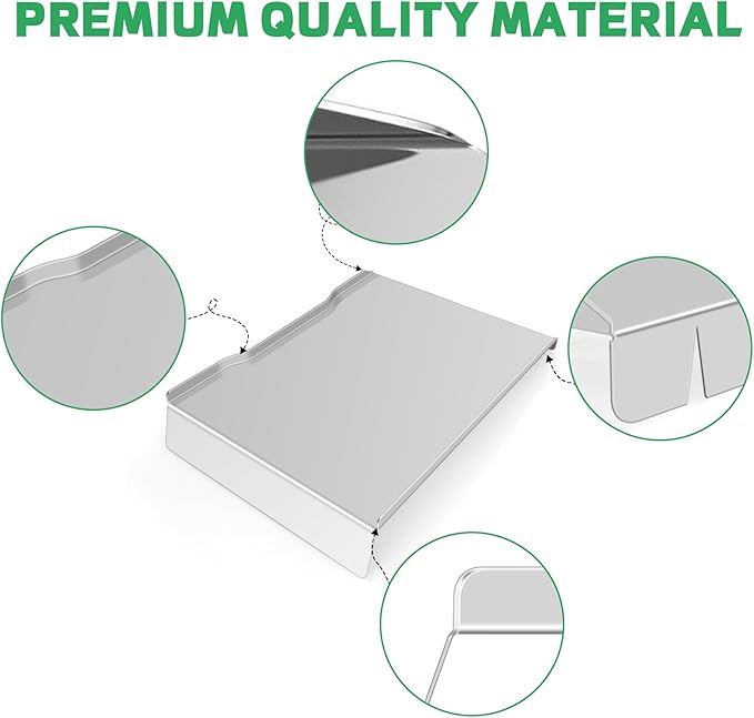 Stainless Steel Drip Pan Heat Baffle Replacement for Traeger Ironwood 650 Series, Drip Tray Compatible with Ironwood 650 Grill/Traeger KIT0438 Pellet Smoker Grills Parts/Drip Tray Liners BAC506