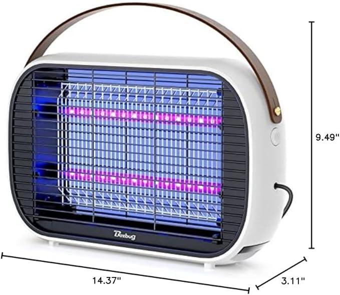 Buzbug LED Bug Zapper Indoor, LED Bulbs Up to 50,000 Hours, Sustainable Less Power, Durable High-Voltage Electric Mosquito Zapper, Fly Trap Mosquito Trap, Fly Killer -MA015B