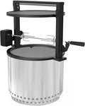 only fire Santa-Maria Style Rotisserie Rotating System for Solo Stove Bonfire 19.5" Smokeless Fire Pit - Global Patent