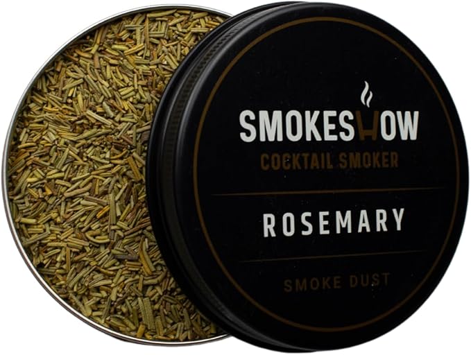 Wood Chips for Cocktail Smoker 4 oz tin. Add Flavors to Your Smoked Drinks (Rosemary)