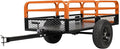1500LB Steel Dump Cart with All-Terrain Tires & Foot-Pedal Dumping, Heavy Duty Utility Trailer for Yard, Garden, and Construction Use, Compatible with ATV and Tractor