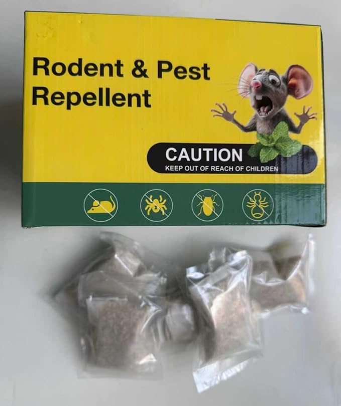 15PCS Mice Repellent Pouches, Natural Ingredients, Safe for Kids and Pets