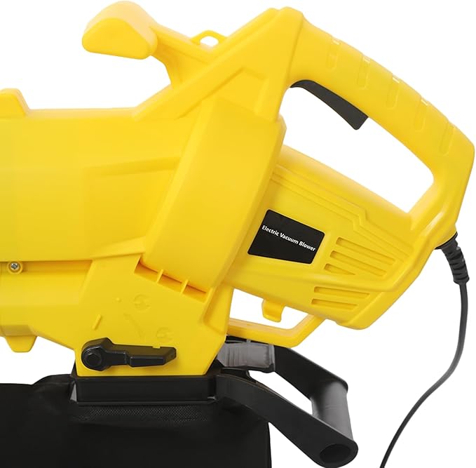 2-in-1 Leaf Vacuum, 3000W Electric Leaf Mulcher & Leaf Vacuum with Leaf Bag 40L,16:1 Shredding, Cordless Leaf Blowers for Lawn Care, Dense Shrubbery