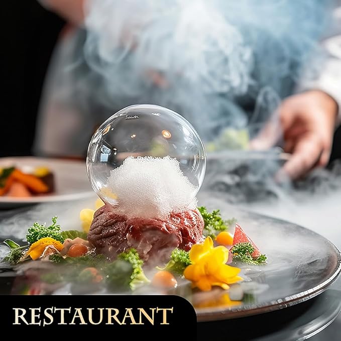 EAEX Drinks Bubble Smoker, Includes Aromas and Edible Bubbles, for Cocktails and Enhancing The Flavour of Food, Bar/Home Use (1S Pro)