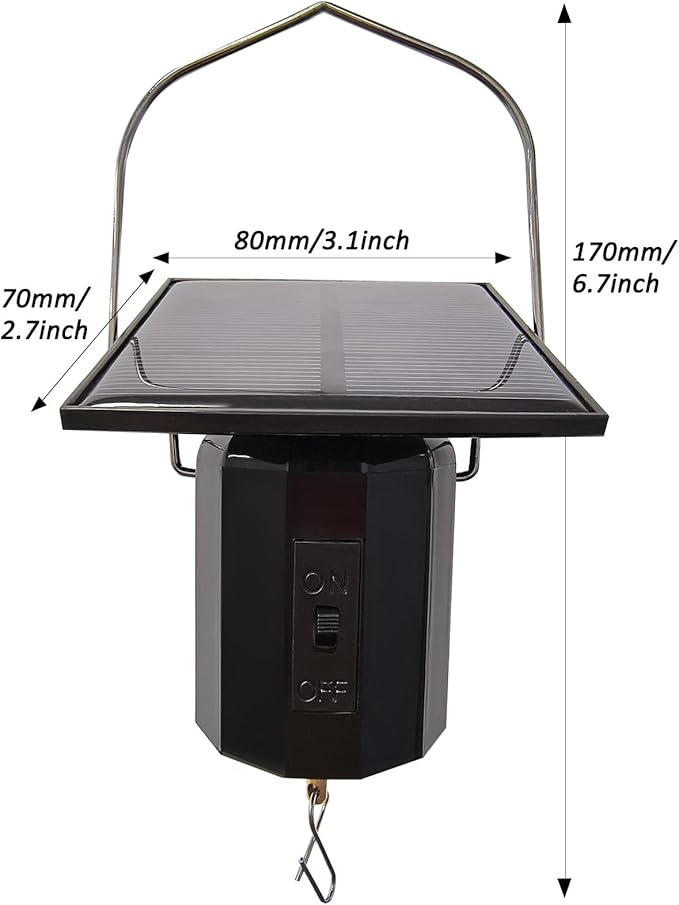 Solar Powered Wind Spinner Motor,Outdoor Solar Energy Operated Eco-Friendly Motor Hanging Display Mobile Rotating Mini Revolving Motor for Spiral Sun Catchers Garden Decor Ornament