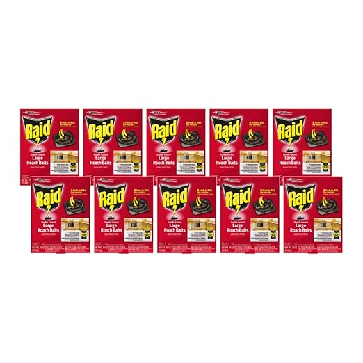 Raid Double Control Large Roach Baits (8 Count (Pack of 10))