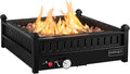 Tangkula Portable Tabletop Propane Fire Pit, Patiojoy 40,000 BTU Table Top Fireplace with Simple Ignition System, Adjustable Flame, Square Propane Firepit Bowl for Outdoors, Fit 2" Umbrella Hole Table