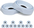 Bed Bug Interceptors Trap Detector | Bedbug Traps for Bed Legs with Anti Skid Pads (White -12 Pcs)