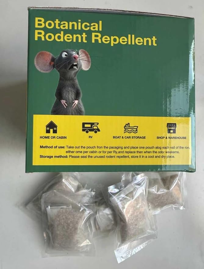15PCS Mice Repellent Pouches, Natural Ingredients, Safe for Kids and Pets