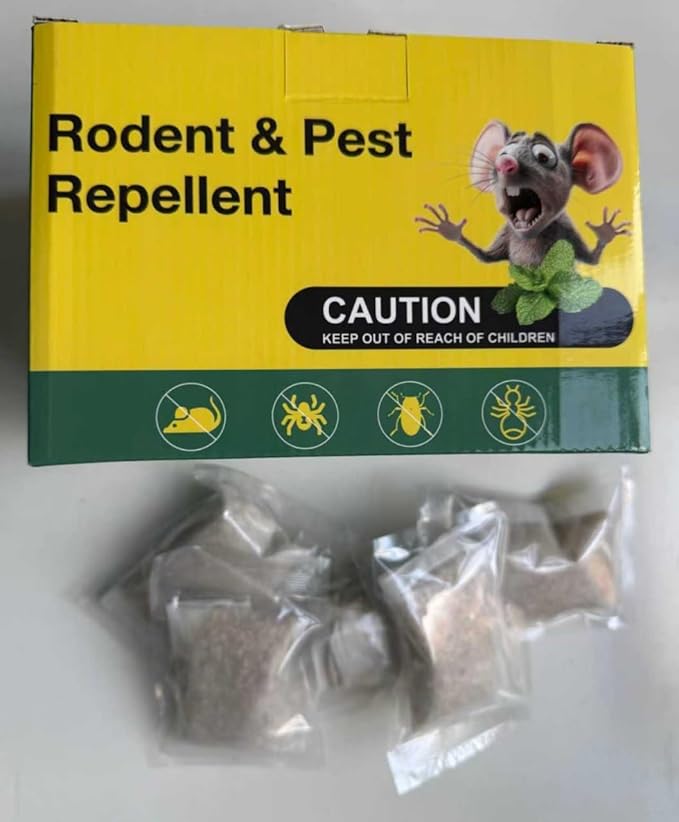 15PCS Mice Repellent Pouches, Natural Ingredients, Safe for Kids and Pets