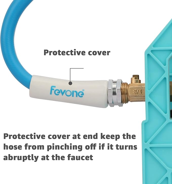 Fevone Garden Hose 35 ft., Lightweight Hybrid Water Hose, Flexible and Durable, Leak-Free Connections