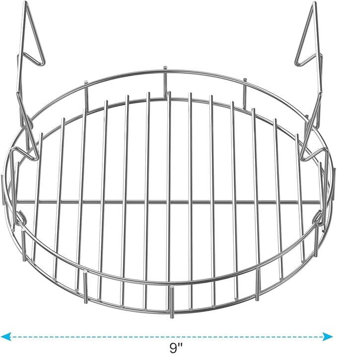 LS'BABQ Turkey Fryer Accessories Kit for The Char-Broil Big Easy Oiless Fryer, 22-Piece Turkey Fryer Kit with Chicken Leg Racks, Skewers, Rib Hooks, Meat Hooks and A Bunk Bed Basket, Stainless Steel