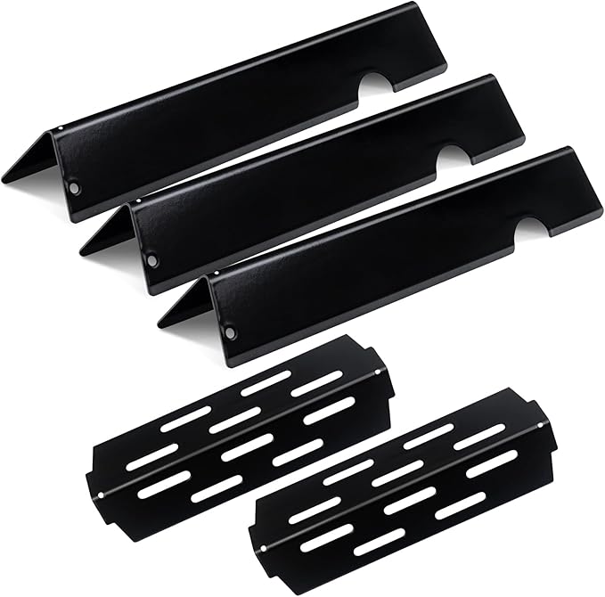 Heat Shield Gas Grill Replacement Parts for Weber Genesis II 200 Series E210 S210 LX E240 LX S240, Set of 2+3 Pack Flavorizer Bars