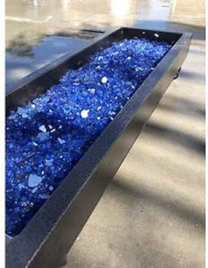 AZ Patio Heaters Firepit Recycled Glass, 20 lb, Turquoise