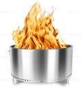 27" Smokeless Fire Pit, Wood Burning Camping Stove with Removable Stand & Ash Pan, Portable Outdoor Bonfire Fire Pit, Stylish Practical Solo Stoves for Camping Backyard Patio Beach