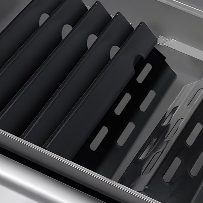 RuiTEERS Grill Flavorizer Bars Heat Deflectors BBQ Gas Grill Replacement Parts for Weber Genesis II E-410, S-410, LX E-440, S-440, Weber 66041, 66033, 66796, 17" Porcelain Steel Grill Heat Plate