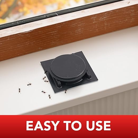 Ortho Home Defense Ant Bait Stations, Outdoor & Indoor Ant Killer, 8 Plastic Stations with 4 Food-Based Attractants, Child-Resistant Design, Formulated with Abamectin B1, Ready-to-Use Bait Station