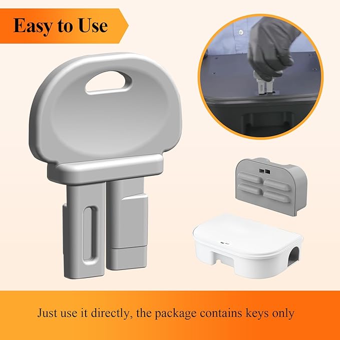 5 Pcs FBS1078 Mouse Station Key Replacement, Fit for FBS Fly Stations, EZ Klean Rat Station, in Home & Commercial Environment