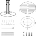 LS'BABQ Beer Can Chicken Holder and 22-Piece Turkey Fryer Accessories Kit for Char-Broil Big Easy Oil-Less Turkey Fryer, Stainless Steel Turkey Infuser Stand Replacement Parts for Charbroil 4897766R06