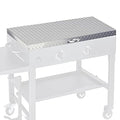 Flybold Blackstone Griddle Cover 36 inch - Waterproof Diamond Plated Design - Aluminum Hard Top Lid - Stainless Steel Handle - Fits Blackstone 36" Grill - Ideal for BBQ, Camping Griddle Accessories