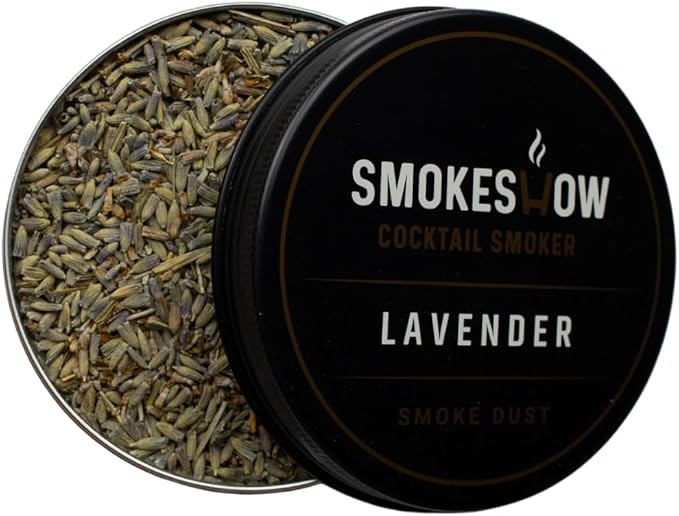 Wood Chips for Cocktail Smoker 4 oz tin. Add Flavors to Your Smoked Drinks (Lavender)