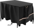 Rectangular Propane Gas Fire Pit Table Cover 52x34x24, Waterproof Heavy Duty 600D Rectangle Outdoor Fireplace Cover 52 Inch, All-weather Protection For Patio Firepit Table 49-52 inch