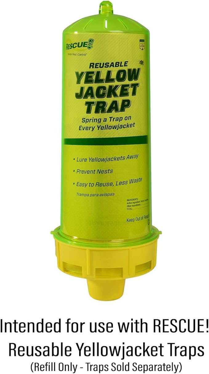 RESCUE! Yellowjacket Attractant – for RESCUE! Reusable Yellowjacket Traps – 4 Week Supply - 2 Pack