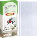 150 Pack Window Fly Trap, Fruit Fly Traps Indoors, Fly Paper Sticky Strips, Fly Traps for Indoors Clear