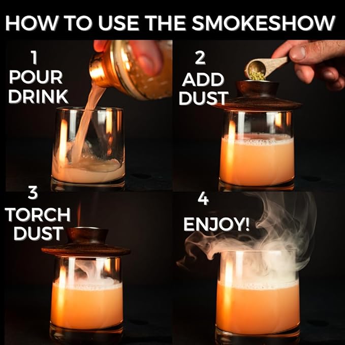 Wood Chips for Cocktail Smoker 4 oz tin. Add Flavors to Your Smoked Drinks (Grapefruit Peel)