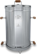 El Barril Lite Medium Barrel Smoker Grill, Stainless Steel 430, Meat Hooks, Upper Grill and Handler, Portable Charcoal BBQ (Lite 60LBS Extra Large)