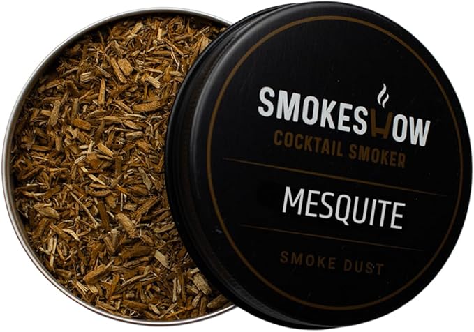Wood Chips for Cocktail Smoker 4 oz tin. Add Flavors to Your Smoked Drinks (Mesquite)
