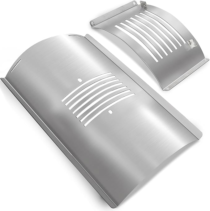 Flame Broiler Kit for Pit Boss 700 Series Pellet Grills Replacement Parts Heat Deflector Plate Slide Cover 74518 n Bottom Plate 74354 Smoker BBQ Accessories Stainless Steel