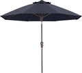 ABCCANOPY 10-Year No Fading 9FT Patio Umbrella, Acrylic Outdoor Table Umbrella with 8 Sturdy Ribs for Deck, Backyard, Garden, Yard (Navy Blue)