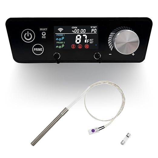 Smart WiFi APP Controlled PID Trapezoid Controller Kit for Pit Boss Vertical Pellet Smoker Copperhead 3/4/5/7-Series (PBV3P1/PBV4PS1/PBV5P1/PBV7P1) & 5-Series Copper-Walmart PBV5PW1, Includes Hot Rod