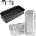 70379 Catch Pan & Drip Pan Liners for Weber Genesis II /II LX 400 & 600 Series, Grease Tray for Weber 400/600 Summit Series Smokefire Ex6 EpX6 Ex4 Gas Grill,with 10-Pack 6498 6417 Aluminum Foil Liners