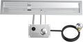 Skyflame 36" Linear Stainless Steel Fire Pit Drop-in Burner Kit with Flame Sensing, Electronic Spark Ignition, CSA Certified, and Propane Regulator Connector Hose Set for Propane Tank