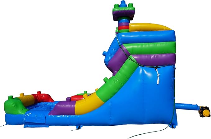Semi Commercial Inflatable Water Slide for Big Kids 8-12 or Adults,Outdoor Use,High Slide with Shallow Pool,Backyard Water Play Slide,19‘ × 9’ ×13‘ (Without Blower)