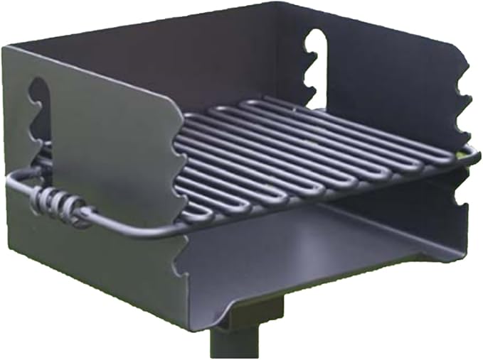 Pilot Rock 2 Pack Charcoal Grill, Park Style BBQ Camping Grill with Swivel, CBP-135