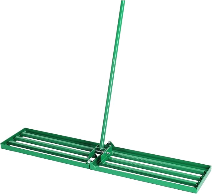 Outvita Lawn Leveling Rake 30"x10", Level Lawn Tool with Adjustable Handle, Yard Leveling Rake, Landscape Rakes for Garden, Backyard, Golf Course, Farm, Pasture