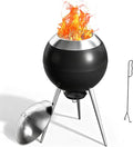 Smokeless Fire Pits for Outside,Solo Bonfire Fire Pit with Removable Ash Pan,304 Stainless Steel Liner Heightening Outdoor Heater, Enhanced Airflow and Easy Cleanup