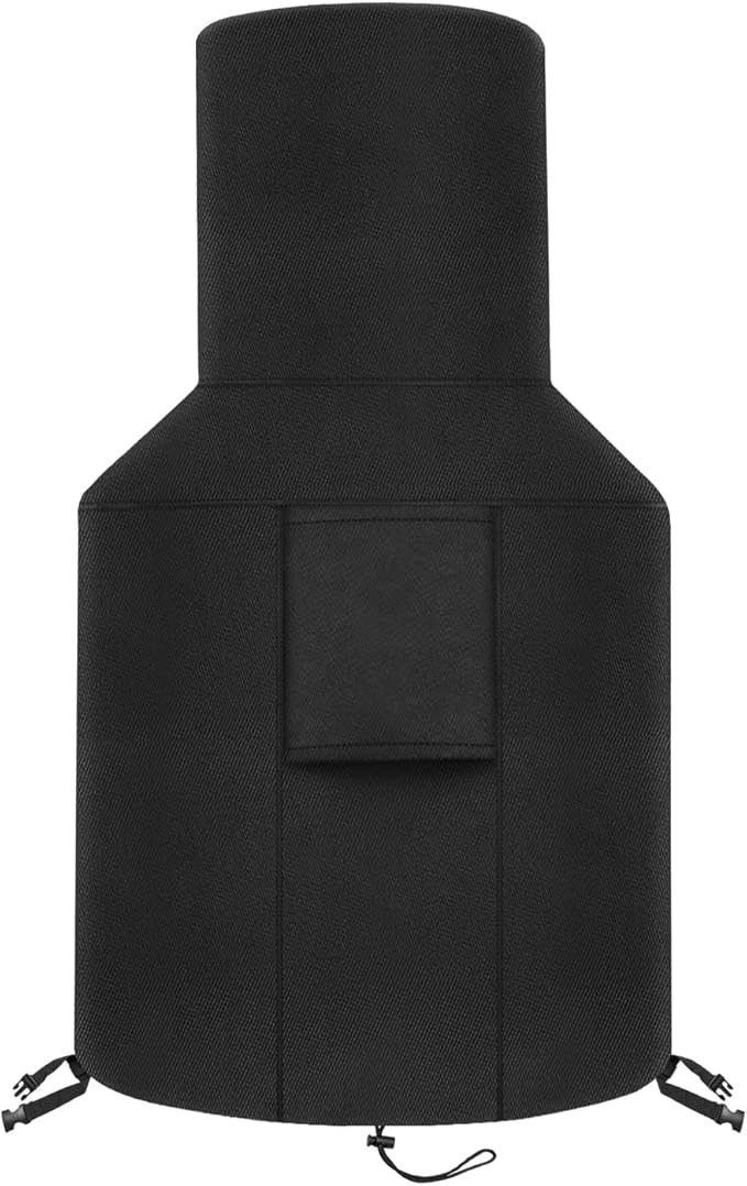SIRUITON Patio Chiminea Cover - Durable, Weather-Proof Chiminea Fire Pit Cover , Heavy Duty 600D Oxford Water-Resistant chiminea outdoor fireplace Covers