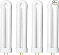 Shootingstar Bug Zapper Replacement Light Bulb for 15W Insect Attracting Lamp with 4-Pin Base, Ful 15W-BL U Shaped Twin Tube Bulb for Outdoor Mosquito Zapper, 4 Pack