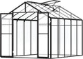 VEVOR Polycarbonate Garden Greenhouse, 8 x 10 Ft, with 2 Ventilation Windows, Hinged Door, Pavilion Style, Large Aluminium Greenhouse Kit, Flower Plant Shelter for Outdoors, Backyard